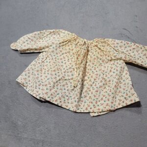 Viyella Blouse Baby Girl 6M Cream Floral Cotton Wool Vintage Heritage Made in UK